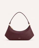YARI Burgundy Vegan Leather Shoulder Bag