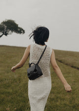 YARI Mini Top-Handle Bag — Noir