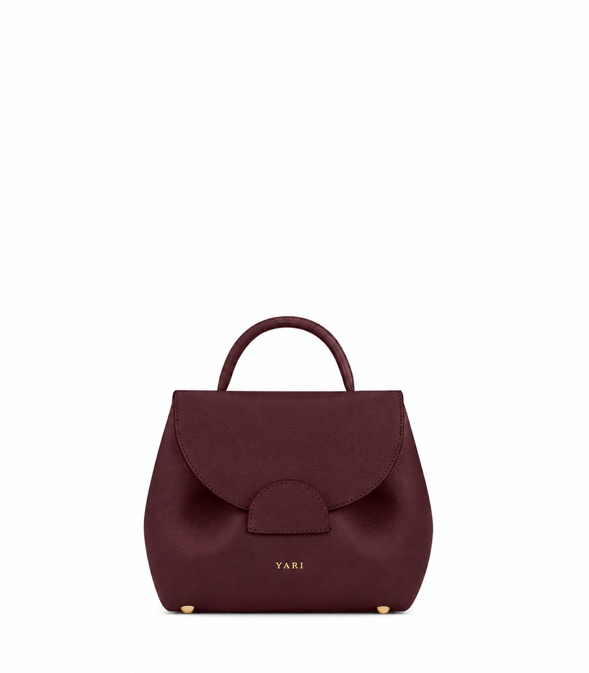 YARI Mini Top-Handle Bag — Bordeaux