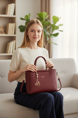 Crimson Grace Luxe Structured Satchel