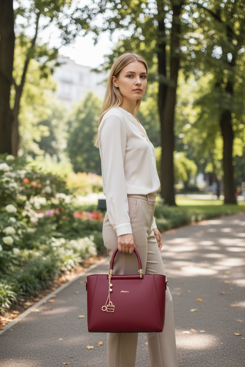 Crimson Grace Luxe Structured Satchel
