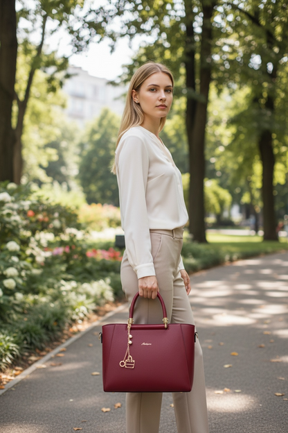 Crimson Grace Luxe Structured Satchel