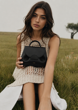YARI Mini Top-Handle Bag — Noir