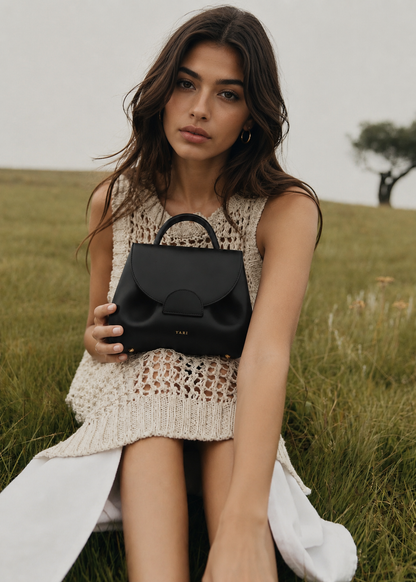 YARI Mini Top-Handle Bag — Noir