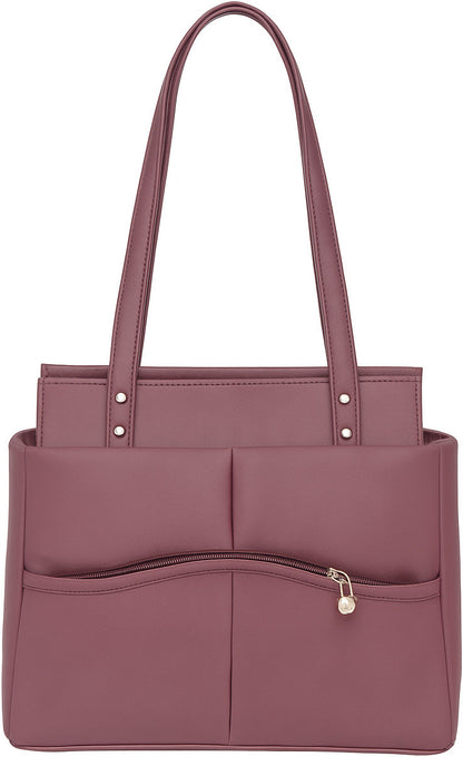 Purple Pu Tote Bag For Women