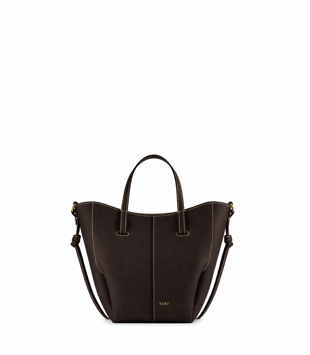 Structured Top Handle Crossbody Purse with Adjustable Shoulder Strap, Contrast Stitching & Chic Everyday Designer Handbag