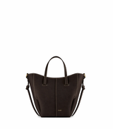 Structured Top Handle Crossbody Purse with Adjustable Shoulder Strap, Contrast Stitching & Chic Everyday Designer Handbag