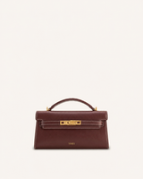 YARI Kelly Boxy Top-Handle Bag – Dark Oxblood
