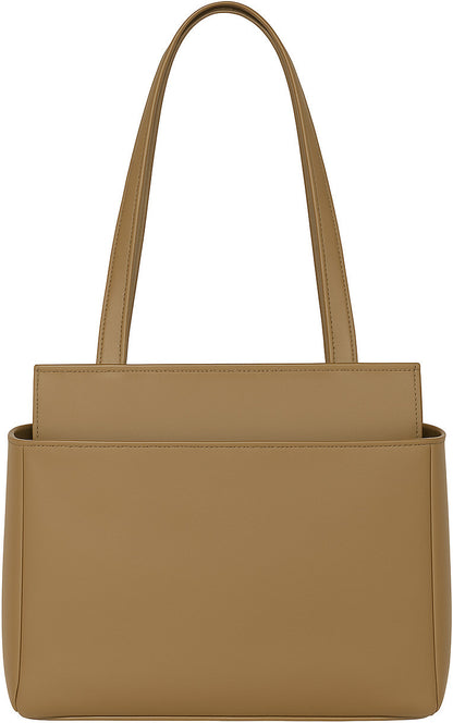 Brown Pu Tote Bag For Women