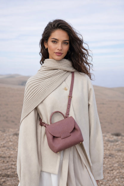 YARI Mini Top-Handle Bag — Rose