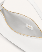 YARI White Vegan Leather Shoulder Bag