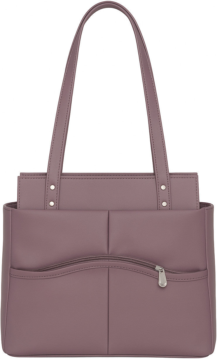 Antique Pink Pu Tote Bag For Women