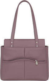 Antique Pink Pu Tote Bag For Women