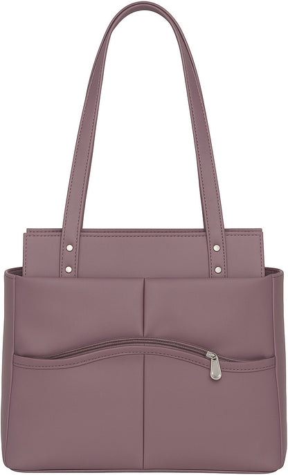 Antique Pink Pu Tote Bag For Women