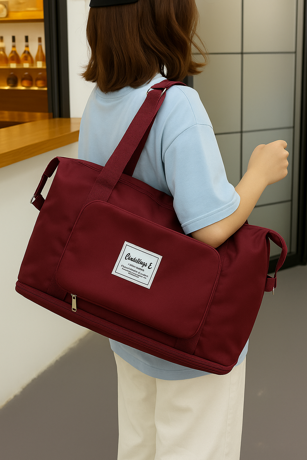 Maroon Premium Travel Bag For Women