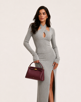 YARI Classic Top-Handle Bag – Burgundy