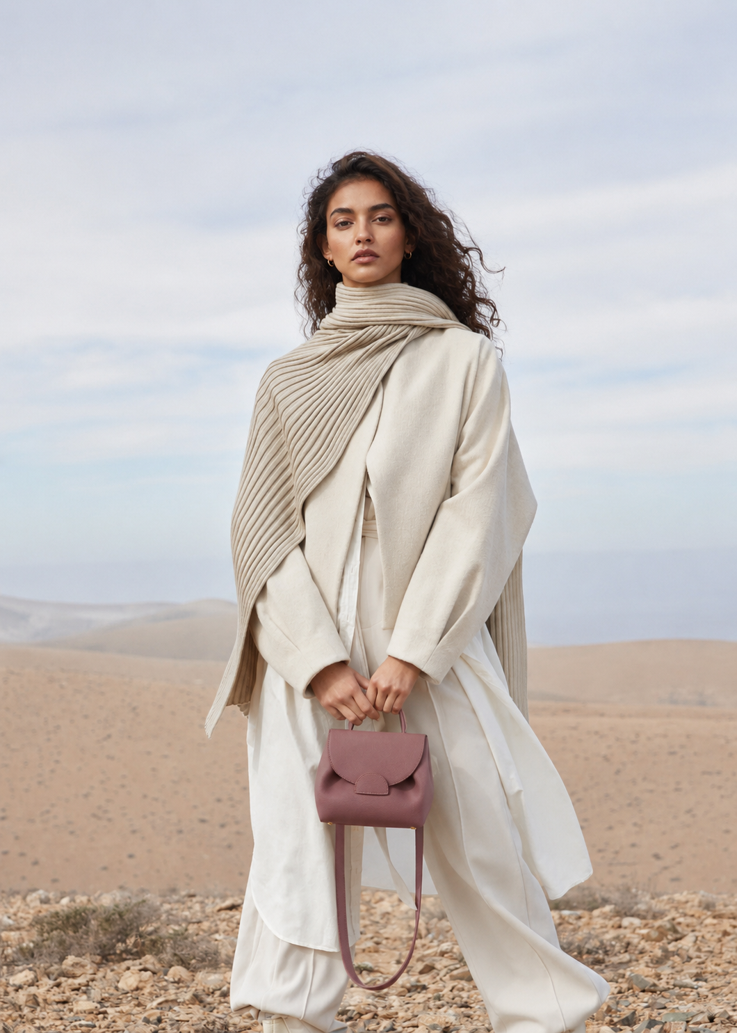 YARI Mini Top-Handle Bag — Rose