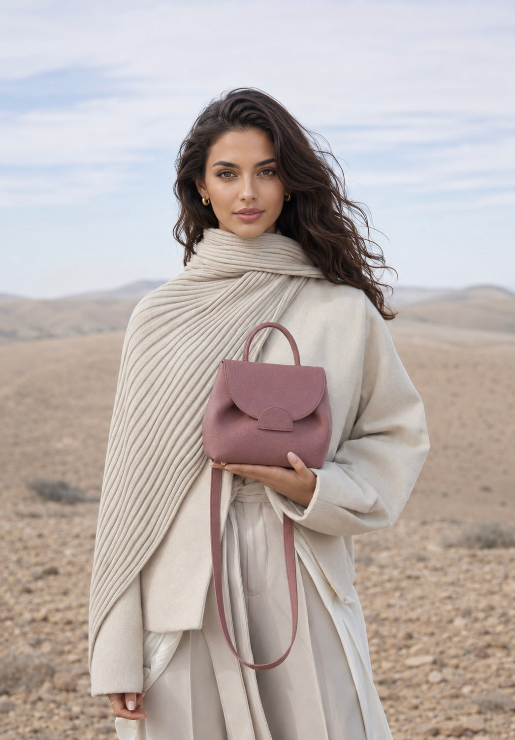 YARI Mini Top-Handle Bag — Rose