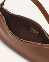 Brown Vegan Leather Sling Bag