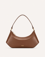 Brown Vegan Leather Sling Bag