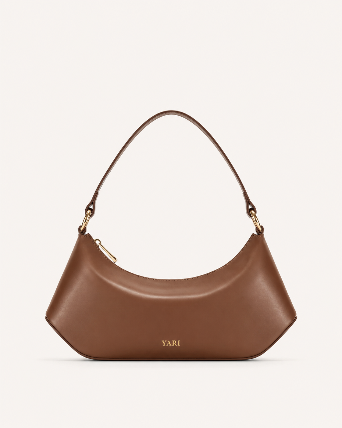 Brown Vegan Leather Sling Bag