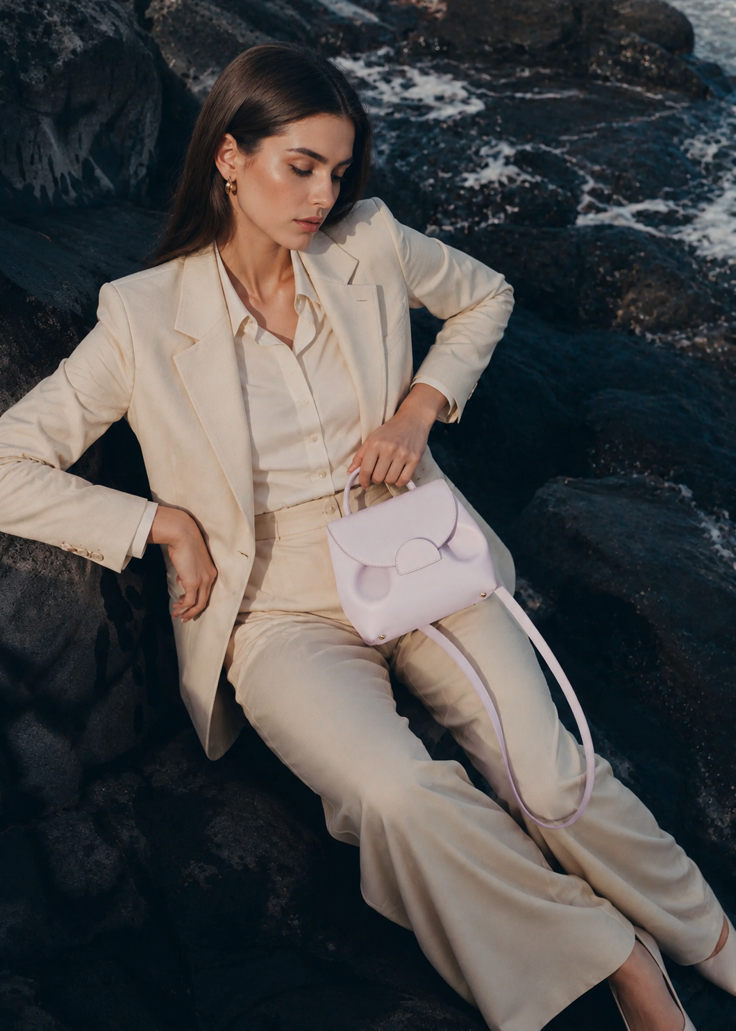 YARI Mini Top-Handle Bag — Lavender