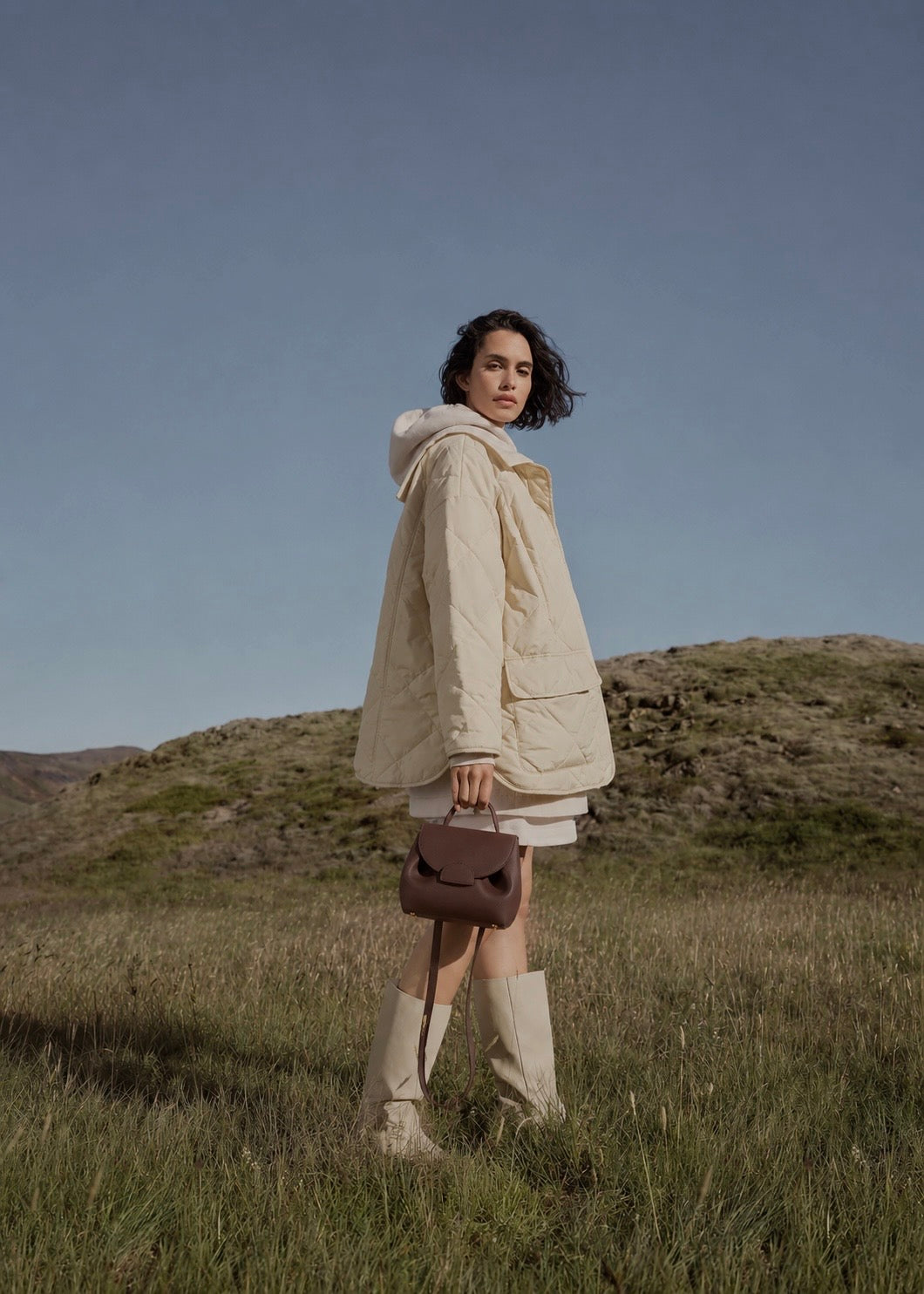 YARI Mini Top-Handle Bag — Espresso