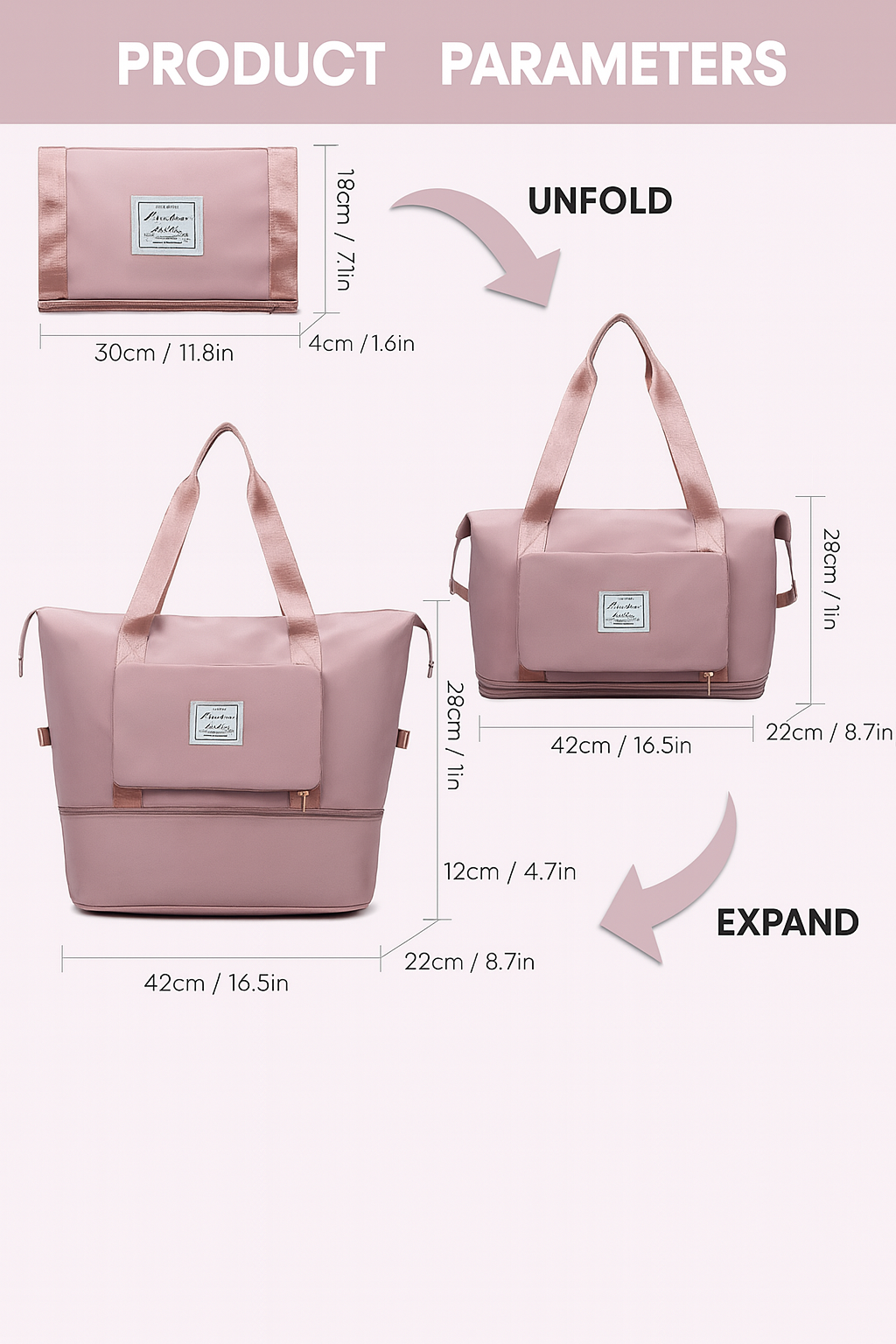 Maroon Premium Travel Bag For Women