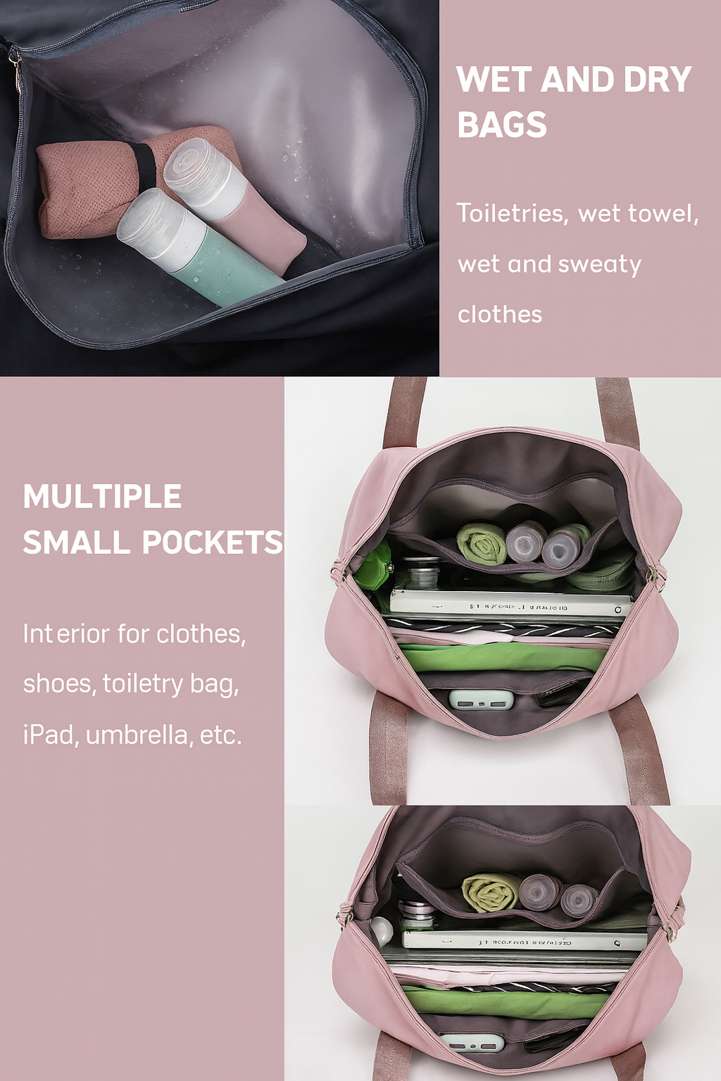 Maroon Premium Travel Bag For Women