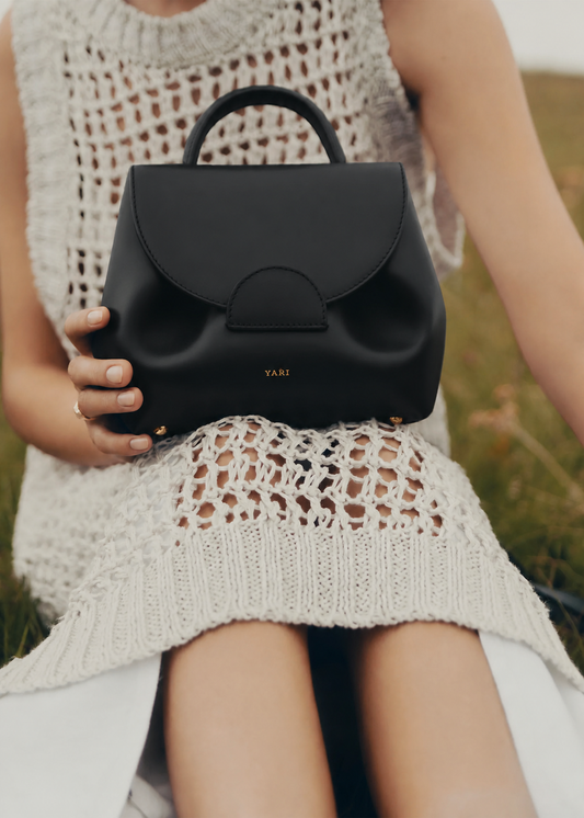 YARI Mini Top-Handle Bag — Noir