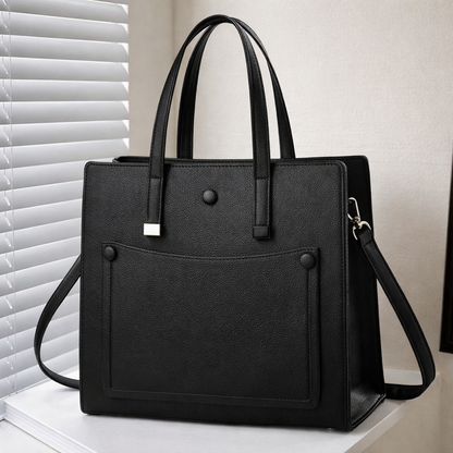 Amara Noir Structured Utility Tote