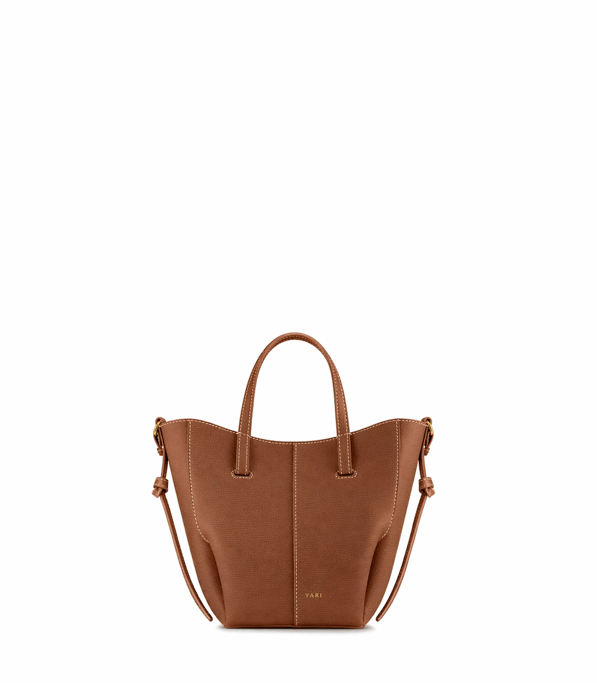 Elegant Tan Leather Mini Tote Bag for Women – Structured Top Handle Crossbody Handbag with Adjustable Shoulder Strap, Gold Hardware & Chic Everyday Designer Style Purse