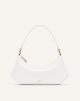 YARI White Vegan Leather Shoulder Bag