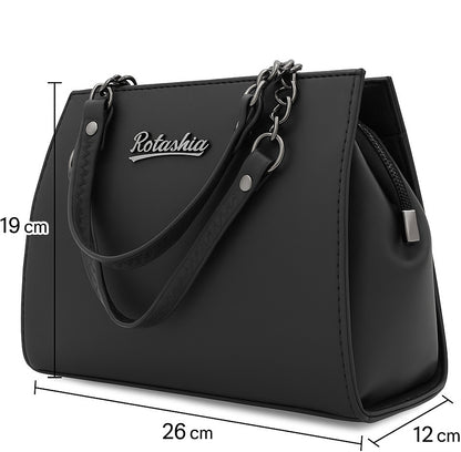 Black Genuine Leather Messenger Bag For Women
