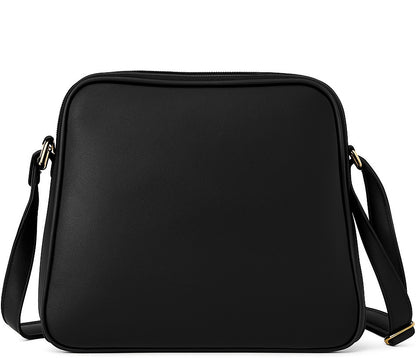 Black Genuine Leather Sling Bag For Women