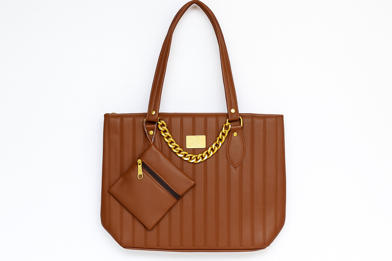 Brown Genuine Leather Tote Bag For Women