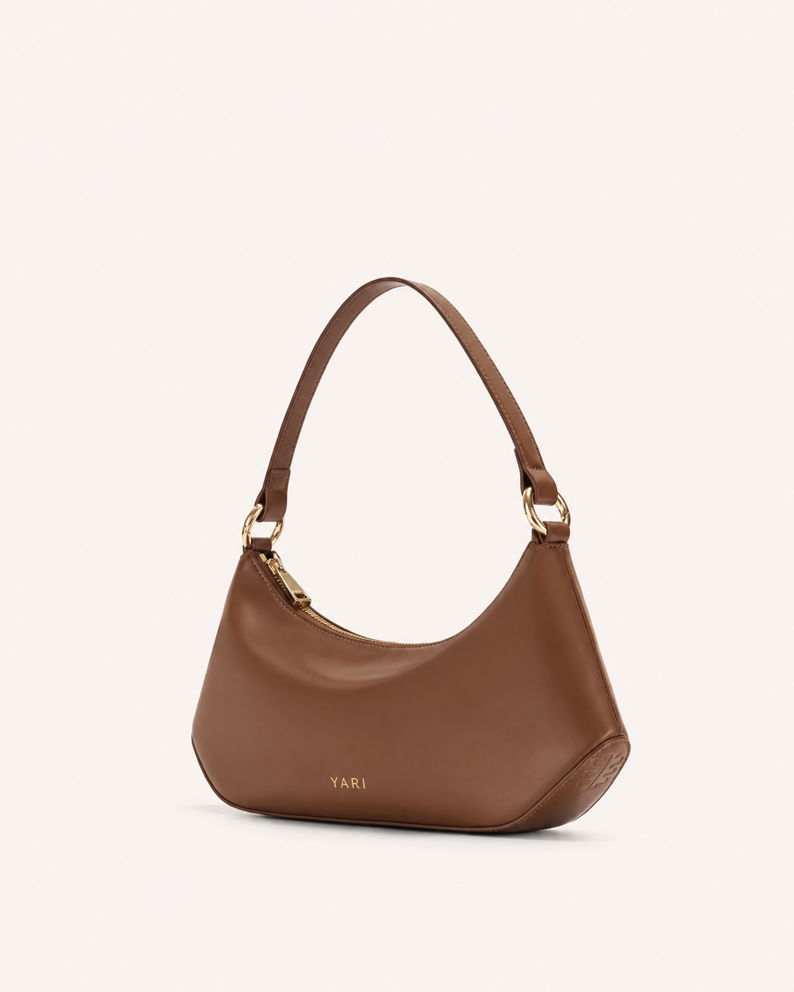 Brown Vegan Leather Sling Bag