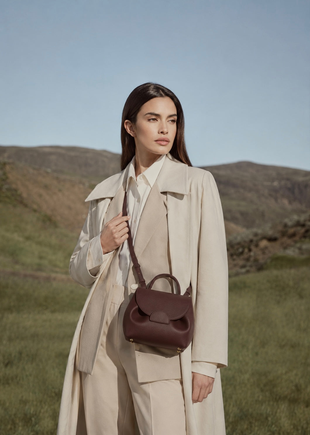 YARI Mini Top-Handle Bag — Espresso