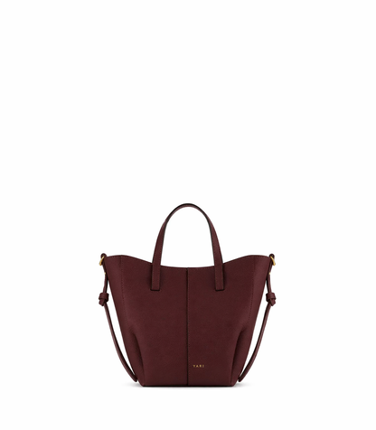 Elegant Structured Mini Shopper Handbag with Top Handles, Adjustable Crossbody Strap, Gold Hardware & Sophisticated Everyday Designer Style