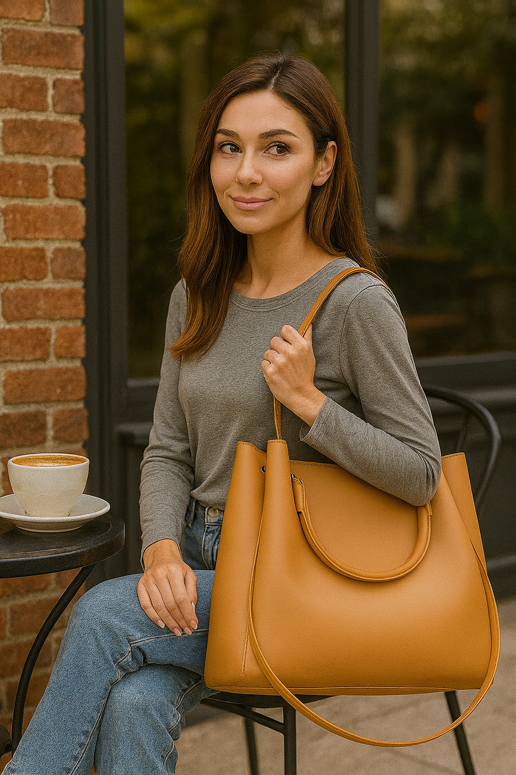 Elegant Faux Leather Hobo Handbag for Women – Premium Shoulder & Hand Carry Bag