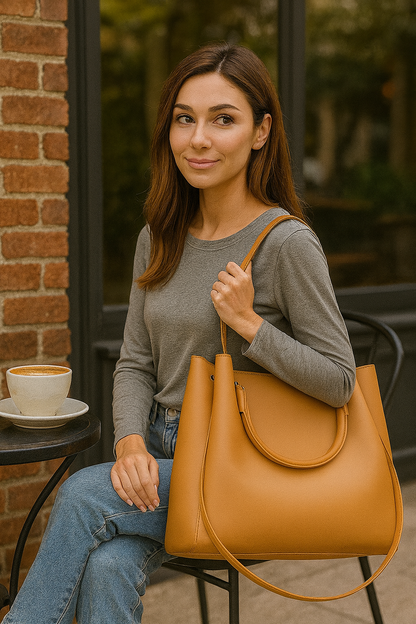 Elegant Faux Leather Hobo Handbag for Women – Premium Shoulder & Hand Carry Bag