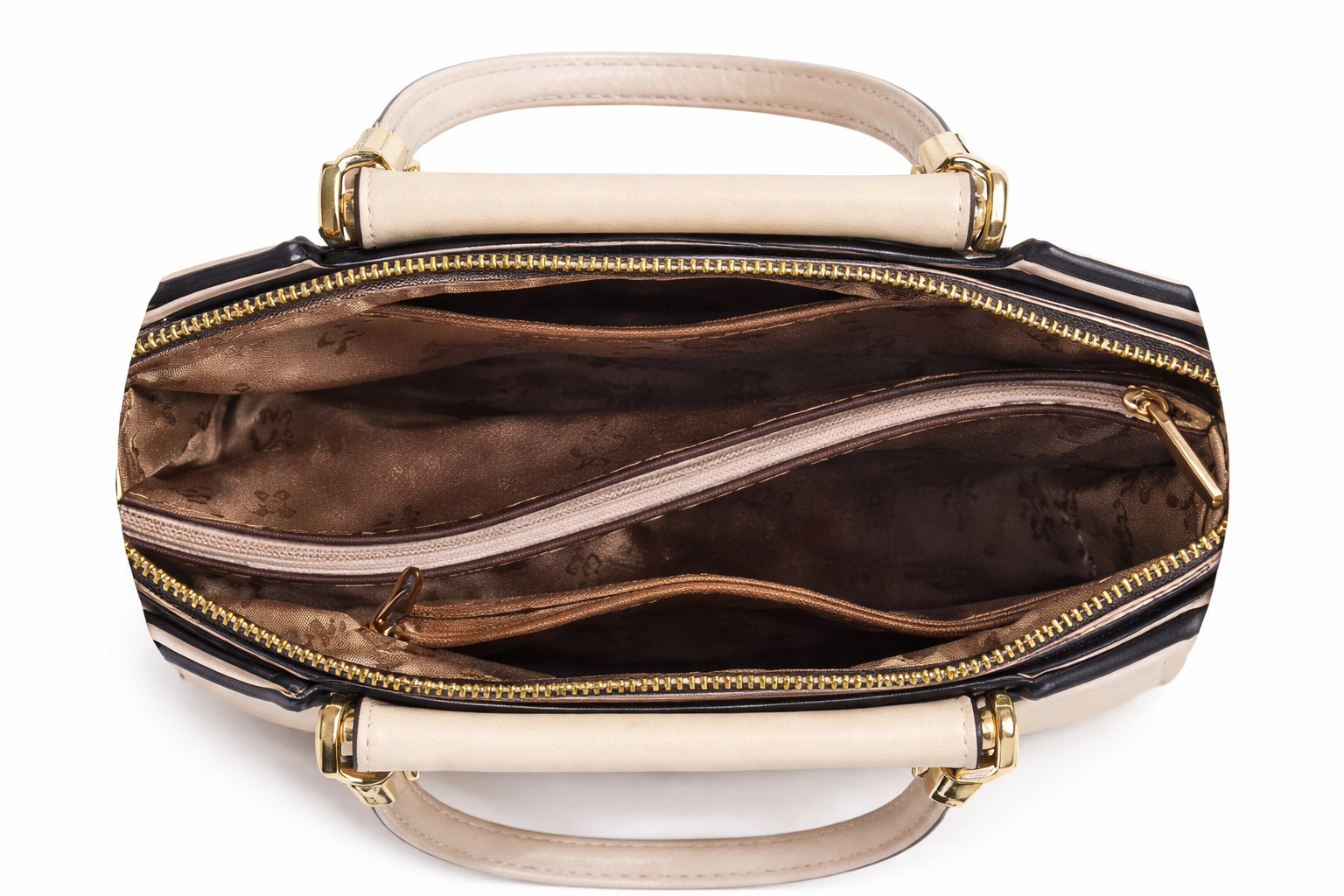 Ivory Aura Luxe Structured Satchel