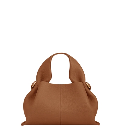 Elegant Winter Minimalist Look Featuring Ivory Textured Wool Coat and Cream Tailored Trousers with Structured Cognac Leather Top Handle Handbag – Timeless Quiet Luxury Womenswear Editorial Style