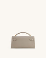 YARI Kelly Boxy Top-Handle Bag – Stone Grey