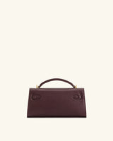 YARI Kelly Boxy Top-Handle Bag – Dark Plum