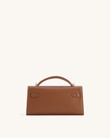 YARI Kelly Boxy Top-Handle Bag – Cognac Tan