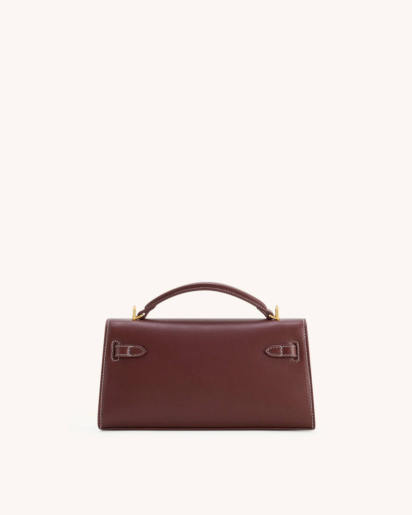 YARI Kelly Boxy Top-Handle Bag – Dark Oxblood