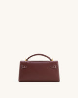YARI Kelly Boxy Top-Handle Bag – Dark Oxblood