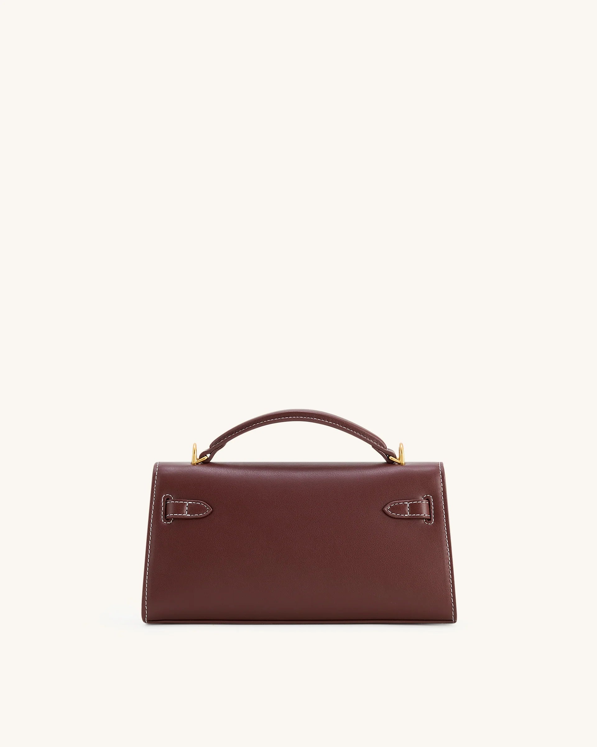 YARI Kelly Boxy Top-Handle Bag – Dark Oxblood