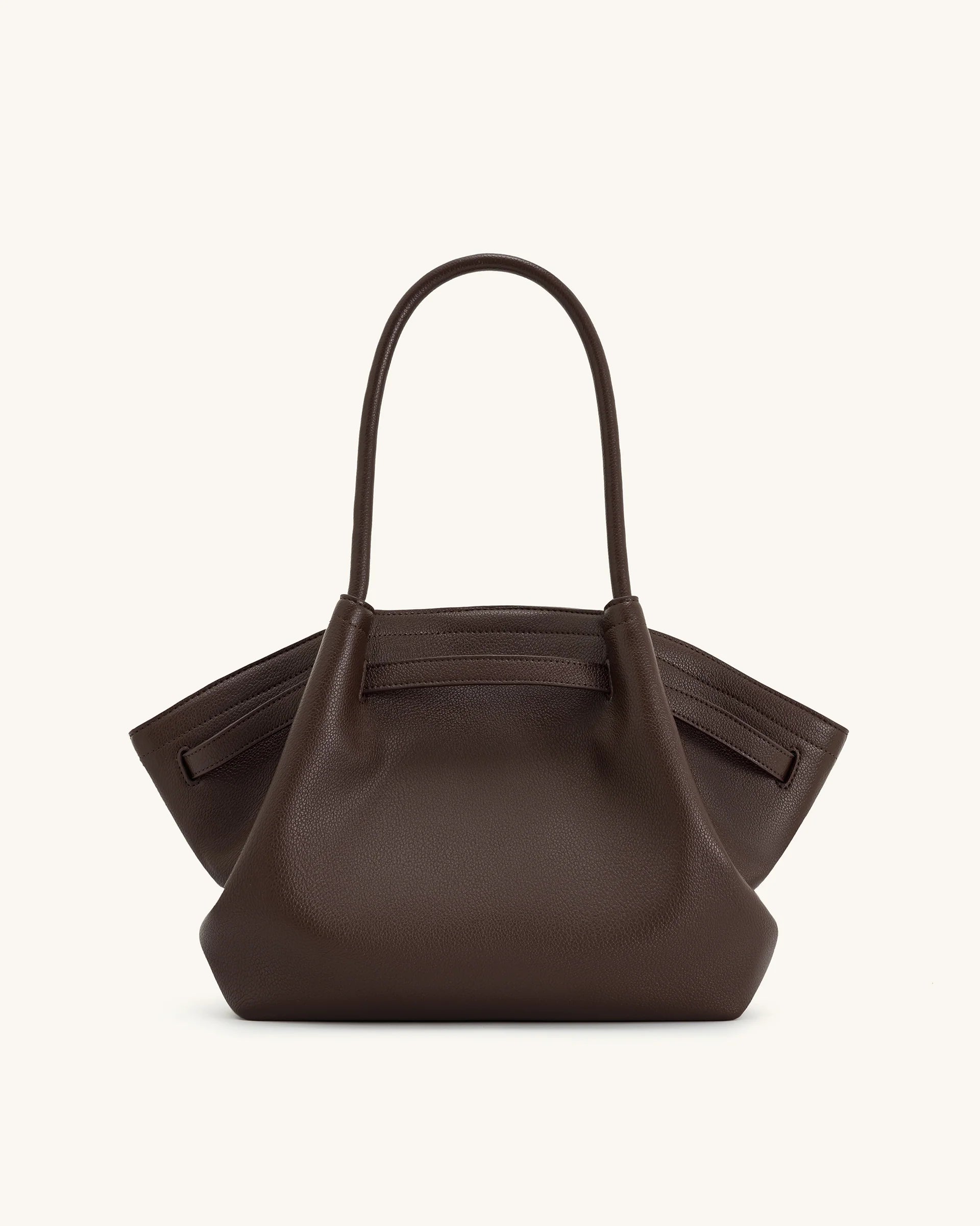 YARI Structured Tote Bag – Dark Brown